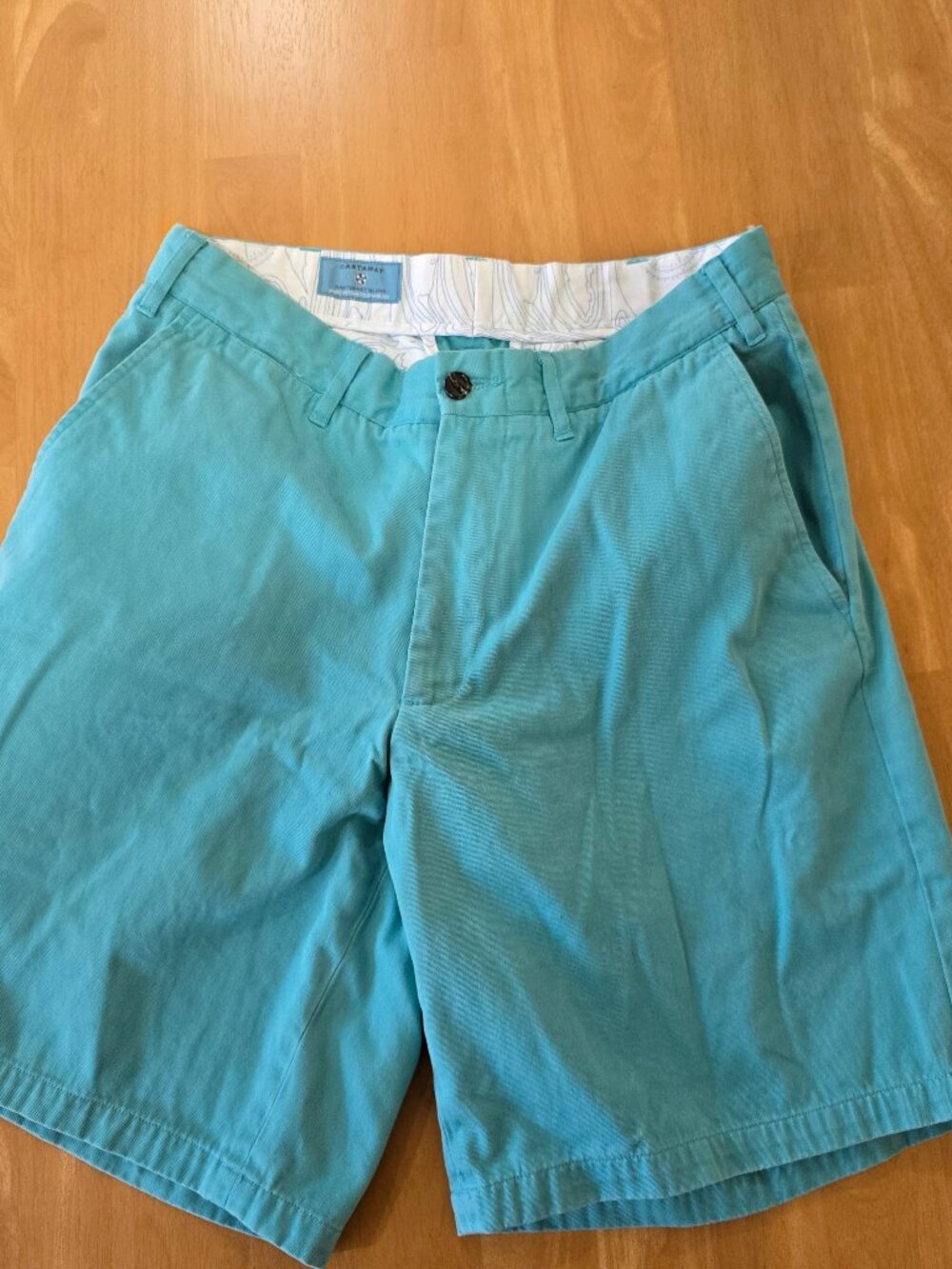 Castaway Nantucket Island‎ Men's Flat Front Chino Shorts Blue Size 30